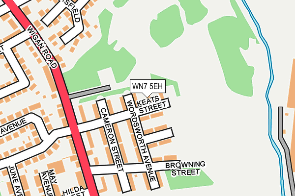 WN7 5EH map - OS OpenMap – Local (Ordnance Survey) WN7 5EH map - OS OpenMap – Local (Ordnance Survey)