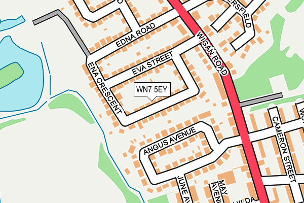 WN7 5EY map - OS OpenMap – Local (Ordnance Survey) WN7 5EY map - OS OpenMap – Local (Ordnance Survey)