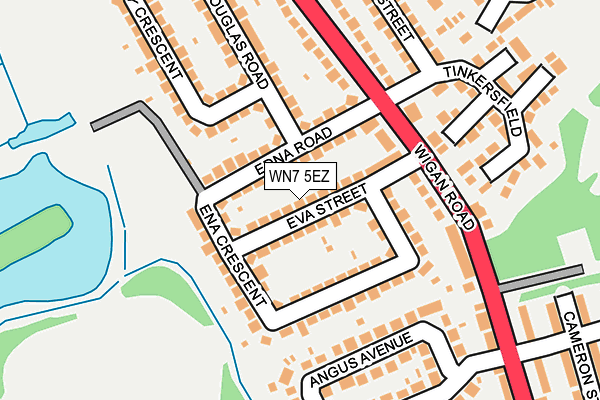 WN7 5EZ map - OS OpenMap – Local (Ordnance Survey) WN7 5EZ map - OS OpenMap – Local (Ordnance Survey)
