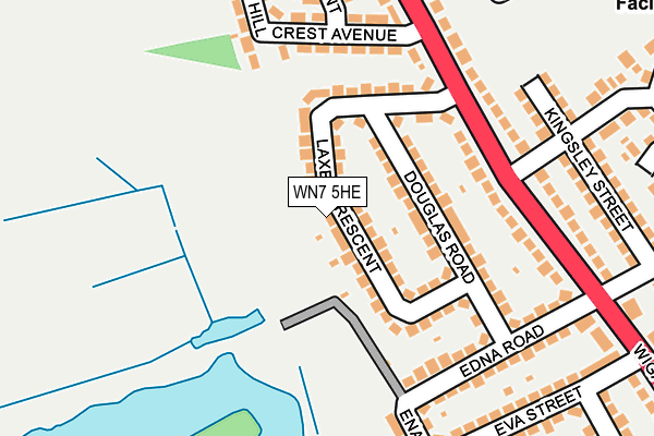 WN7 5HE map - OS OpenMap – Local (Ordnance Survey) WN7 5HE map - OS OpenMap – Local (Ordnance Survey)
