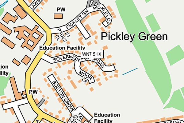 WN7 5HX map - OS OpenMap – Local (Ordnance Survey) WN7 5HX map - OS OpenMap – Local (Ordnance Survey)