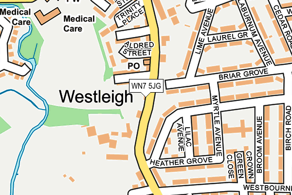 WN7 5JG map - OS OpenMap – Local (Ordnance Survey) WN7 5JG map - OS OpenMap – Local (Ordnance Survey)