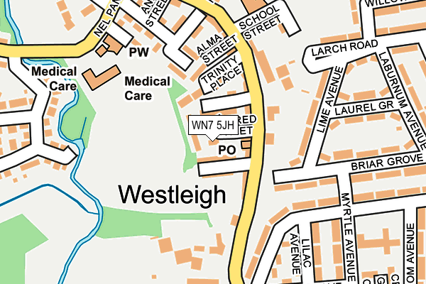 WN7 5JH map - OS OpenMap – Local (Ordnance Survey) WN7 5JH map - OS OpenMap – Local (Ordnance Survey)