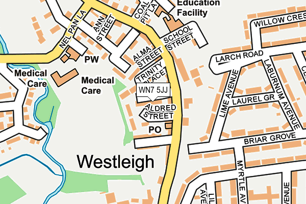 WN7 5JJ map - OS OpenMap – Local (Ordnance Survey) WN7 5JJ map - OS OpenMap – Local (Ordnance Survey)