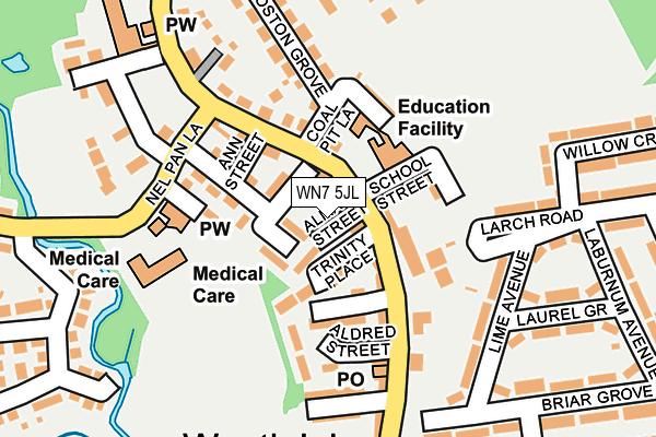 WN7 5JL map - OS OpenMap – Local (Ordnance Survey) WN7 5JL map - OS OpenMap – Local (Ordnance Survey)
