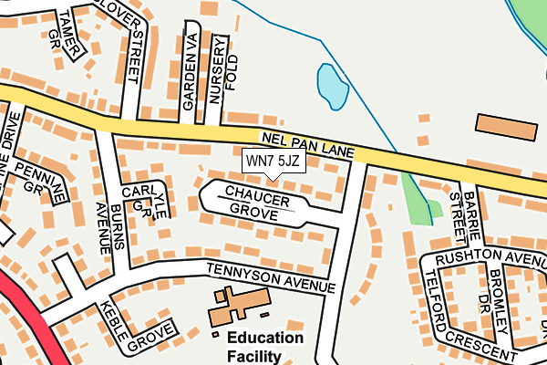 WN7 5JZ map - OS OpenMap – Local (Ordnance Survey) WN7 5JZ map - OS OpenMap – Local (Ordnance Survey)