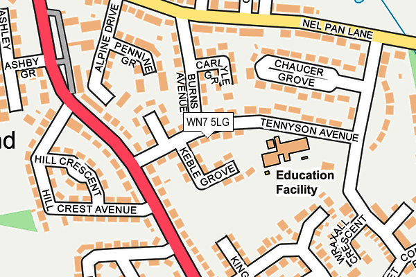 WN7 5LG map - OS OpenMap – Local (Ordnance Survey) WN7 5LG map - OS OpenMap – Local (Ordnance Survey)
