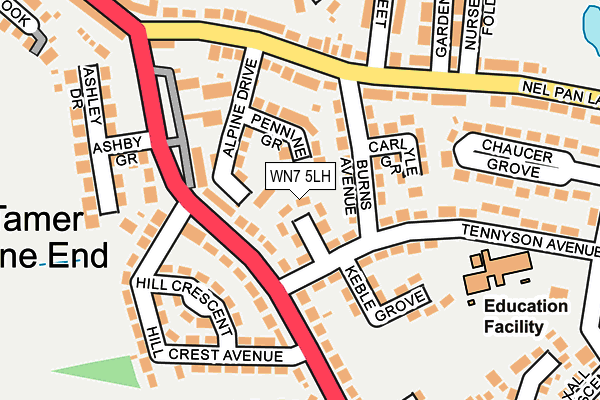 WN7 5LH map - OS OpenMap – Local (Ordnance Survey) WN7 5LH map - OS OpenMap – Local (Ordnance Survey)