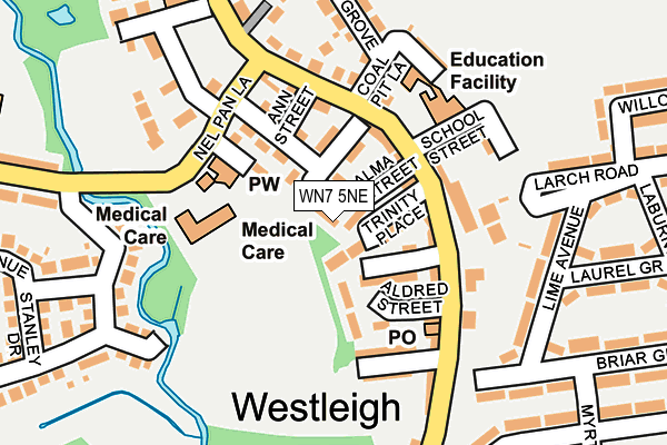 WN7 5NE map - OS OpenMap – Local (Ordnance Survey) WN7 5NE map - OS OpenMap – Local (Ordnance Survey)