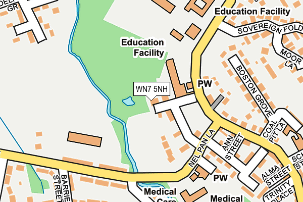 WN7 5NH map - OS OpenMap – Local (Ordnance Survey)