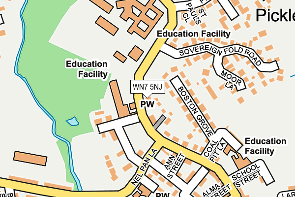 WN7 5NJ map - OS OpenMap – Local (Ordnance Survey) WN7 5NJ map - OS OpenMap – Local (Ordnance Survey)