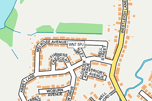 WN7 5PJ map - OS OpenMap – Local (Ordnance Survey) WN7 5PJ map - OS OpenMap – Local (Ordnance Survey)