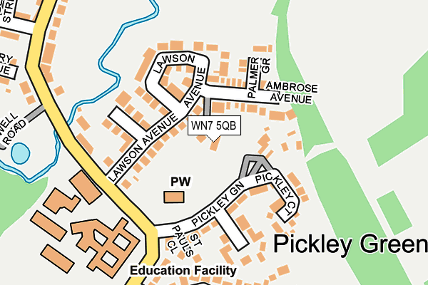 WN7 5QB map - OS OpenMap – Local (Ordnance Survey) WN7 5QB map - OS OpenMap – Local (Ordnance Survey)