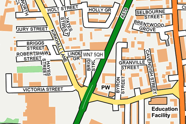 WN7 5QH map - OS OpenMap – Local (Ordnance Survey) WN7 5QH map - OS OpenMap – Local (Ordnance Survey)