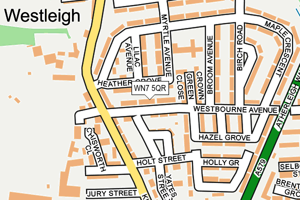 WN7 5QR map - OS OpenMap – Local (Ordnance Survey) WN7 5QR map - OS OpenMap – Local (Ordnance Survey)