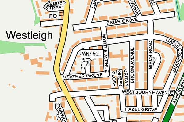 WN7 5QT map - OS OpenMap – Local (Ordnance Survey) WN7 5QT map - OS OpenMap – Local (Ordnance Survey)