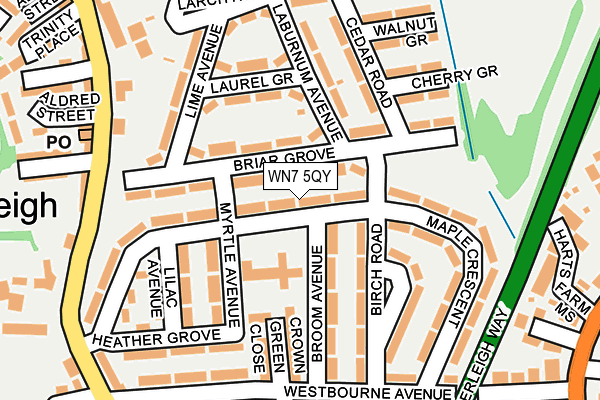 WN7 5QY map - OS OpenMap – Local (Ordnance Survey) WN7 5QY map - OS OpenMap – Local (Ordnance Survey)
