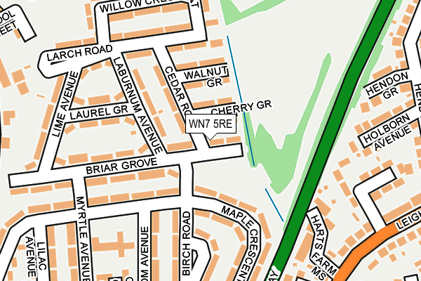 WN7 5RE map - OS OpenMap – Local (Ordnance Survey) WN7 5RE map - OS OpenMap – Local (Ordnance Survey)