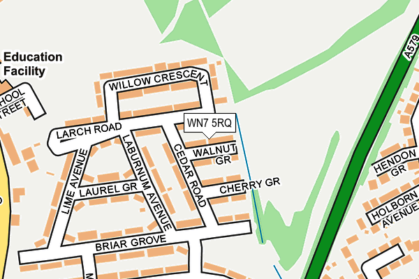 WN7 5RQ map - OS OpenMap – Local (Ordnance Survey) WN7 5RQ map - OS OpenMap – Local (Ordnance Survey)