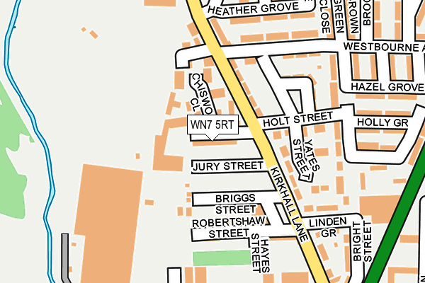 WN7 5RT map - OS OpenMap – Local (Ordnance Survey) WN7 5RT map - OS OpenMap – Local (Ordnance Survey)