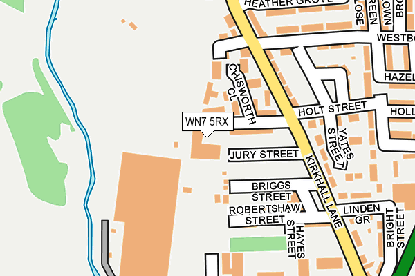 WN7 5RX map - OS OpenMap – Local (Ordnance Survey) WN7 5RX map - OS OpenMap – Local (Ordnance Survey)