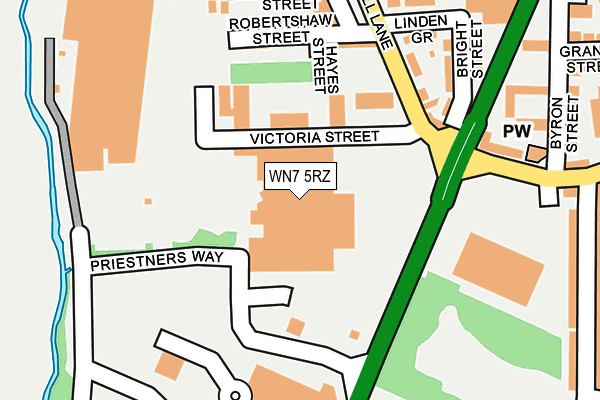 WN7 5RZ map - OS OpenMap – Local (Ordnance Survey) WN7 5RZ map - OS OpenMap – Local (Ordnance Survey)