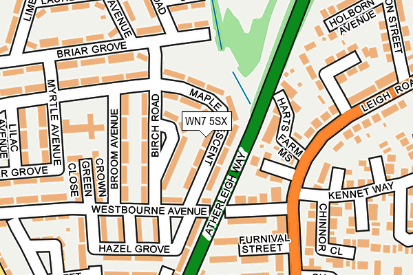 WN7 5SX map - OS OpenMap – Local (Ordnance Survey) WN7 5SX map - OS OpenMap – Local (Ordnance Survey)