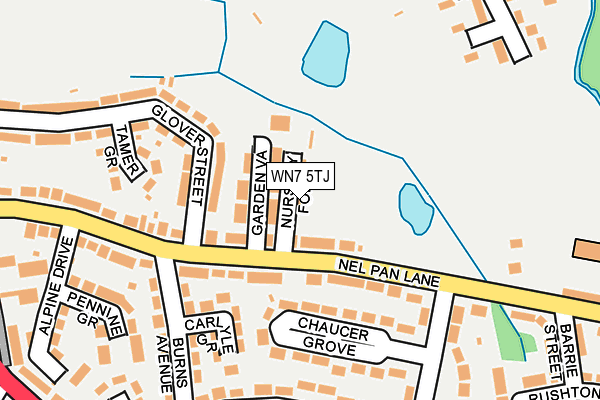 WN7 5TJ map - OS OpenMap – Local (Ordnance Survey) WN7 5TJ map - OS OpenMap – Local (Ordnance Survey)
