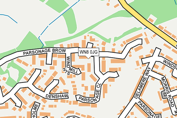WN8 0JG map - OS OpenMap – Local (Ordnance Survey) WN8 0JG map - OS OpenMap – Local (Ordnance Survey)
