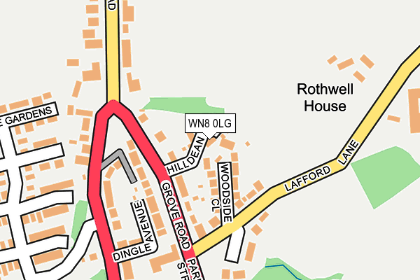 WN8 0LG map - OS OpenMap – Local (Ordnance Survey) WN8 0LG map - OS OpenMap – Local (Ordnance Survey)