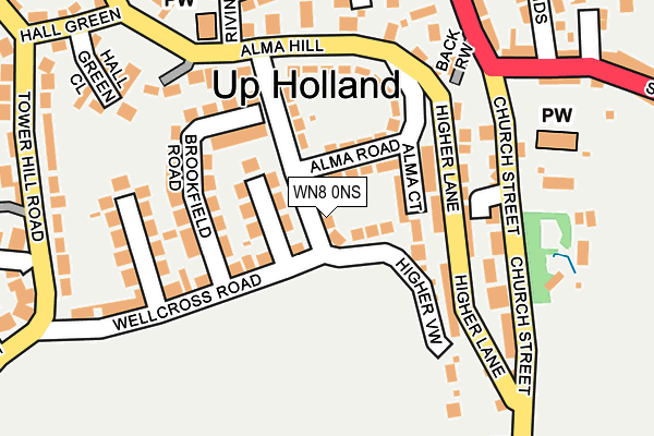 WN8 0NS map - OS OpenMap – Local (Ordnance Survey) WN8 0NS map - OS OpenMap – Local (Ordnance Survey)