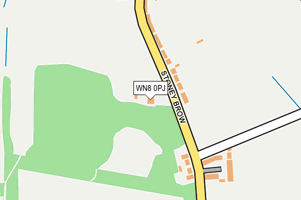 WN8 0PJ map - OS OpenMap – Local (Ordnance Survey) WN8 0PJ map - OS OpenMap – Local (Ordnance Survey)