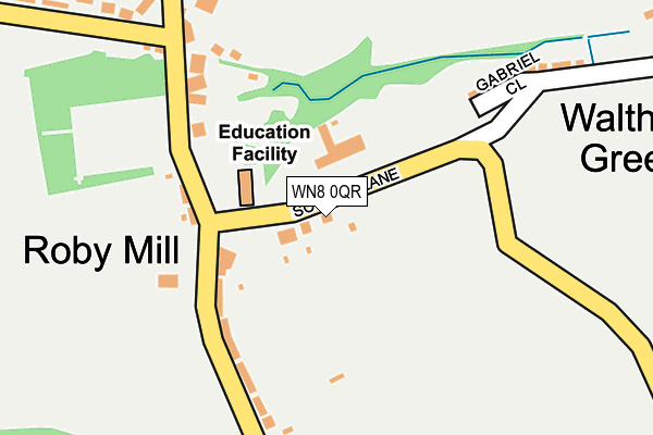 WN8 0QR map - OS OpenMap – Local (Ordnance Survey)