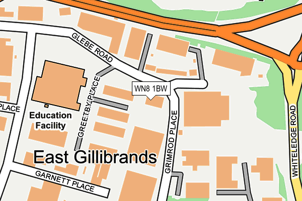 WN8 1BW map - OS OpenMap – Local (Ordnance Survey) WN8 1BW map - OS OpenMap – Local (Ordnance Survey)