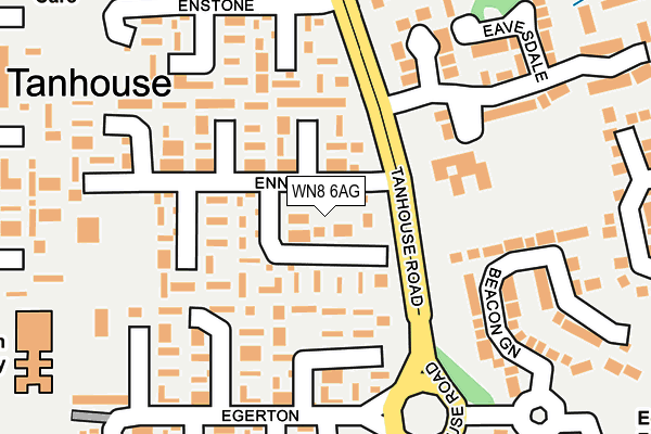 WN8 6AG map - OS OpenMap – Local (Ordnance Survey) WN8 6AG map - OS OpenMap – Local (Ordnance Survey)