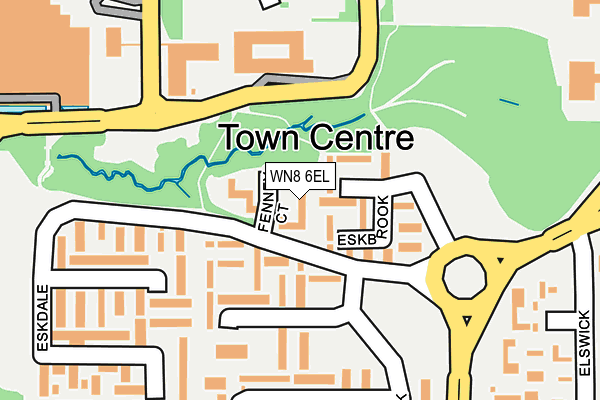 WN8 6EL map - OS OpenMap – Local (Ordnance Survey) WN8 6EL map - OS OpenMap – Local (Ordnance Survey)