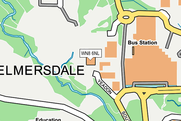 WN8 6NL map - OS OpenMap – Local (Ordnance Survey) WN8 6NL map - OS OpenMap – Local (Ordnance Survey)