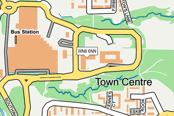 WN8 6NN map - OS OpenMap – Local (Ordnance Survey) WN8 6NN map - OS OpenMap – Local (Ordnance Survey)