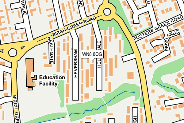 WN8 6QG map - OS OpenMap – Local (Ordnance Survey) WN8 6QG map - OS OpenMap – Local (Ordnance Survey)