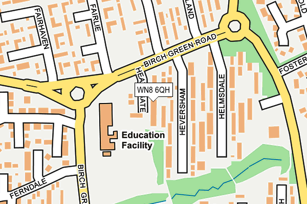 WN8 6QH map - OS OpenMap – Local (Ordnance Survey) WN8 6QH map - OS OpenMap – Local (Ordnance Survey)