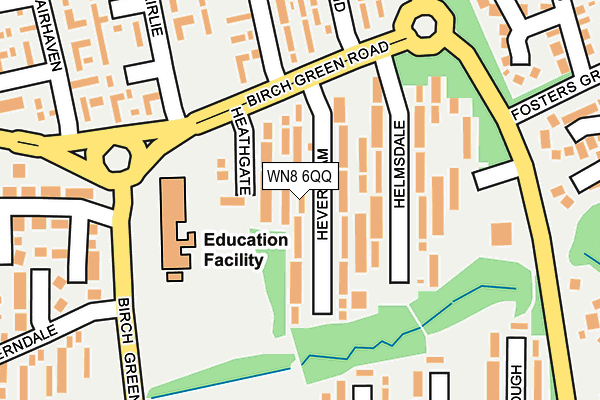 WN8 6QQ map - OS OpenMap – Local (Ordnance Survey) WN8 6QQ map - OS OpenMap – Local (Ordnance Survey)