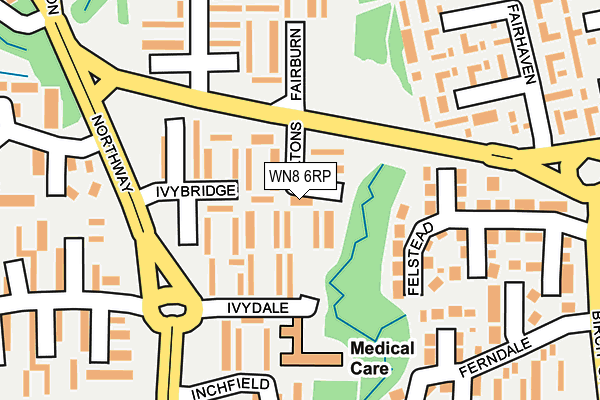 WN8 6RP map - OS OpenMap – Local (Ordnance Survey) WN8 6RP map - OS OpenMap – Local (Ordnance Survey)
