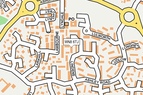 WN8 6TJ map - OS OpenMap – Local (Ordnance Survey) WN8 6TJ map - OS OpenMap – Local (Ordnance Survey)