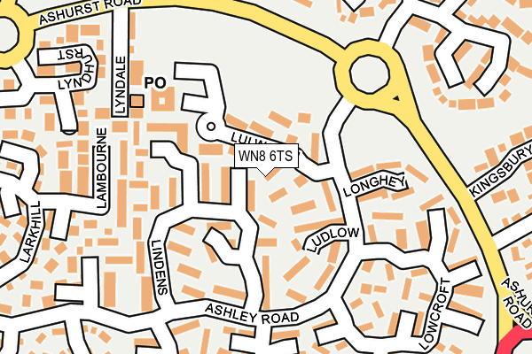 WN8 6TS map - OS OpenMap – Local (Ordnance Survey) WN8 6TS map - OS OpenMap – Local (Ordnance Survey)