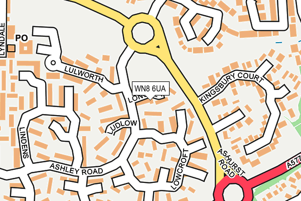 WN8 6UA map - OS OpenMap – Local (Ordnance Survey) WN8 6UA map - OS OpenMap – Local (Ordnance Survey)