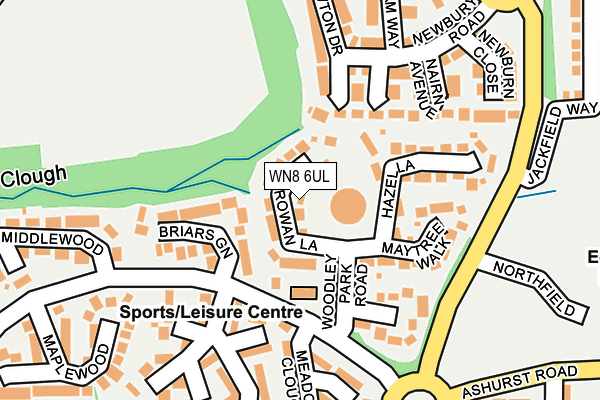 WN8 6UL map - OS OpenMap – Local (Ordnance Survey) WN8 6UL map - OS OpenMap – Local (Ordnance Survey)