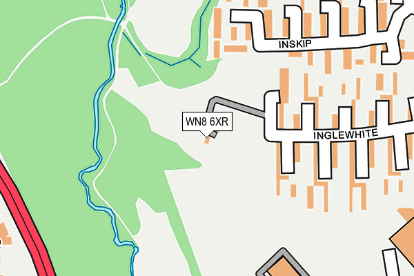 WN8 6XR map - OS OpenMap – Local (Ordnance Survey) WN8 6XR map - OS OpenMap – Local (Ordnance Survey)