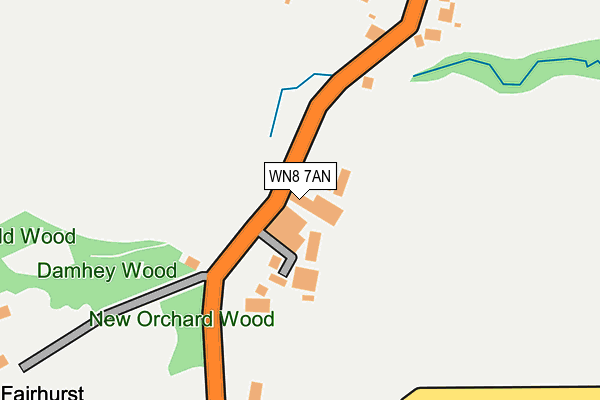 WN8 7AN map - OS OpenMap – Local (Ordnance Survey) WN8 7AN map - OS OpenMap – Local (Ordnance Survey)