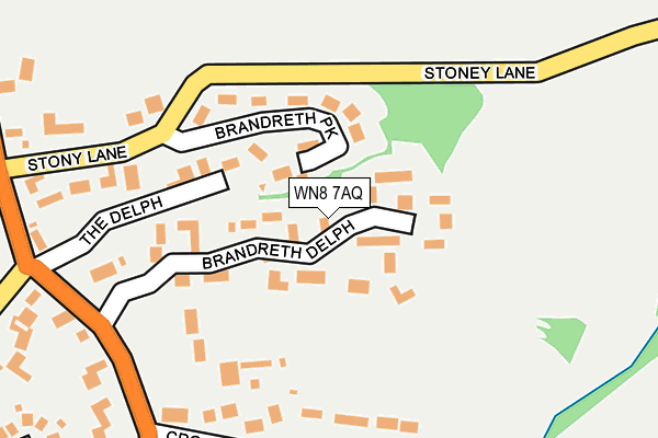 WN8 7AQ map - OS OpenMap – Local (Ordnance Survey) WN8 7AQ map - OS OpenMap – Local (Ordnance Survey)