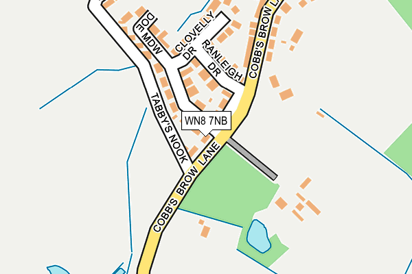 WN8 7NB map - OS OpenMap – Local (Ordnance Survey) WN8 7NB map - OS OpenMap – Local (Ordnance Survey)